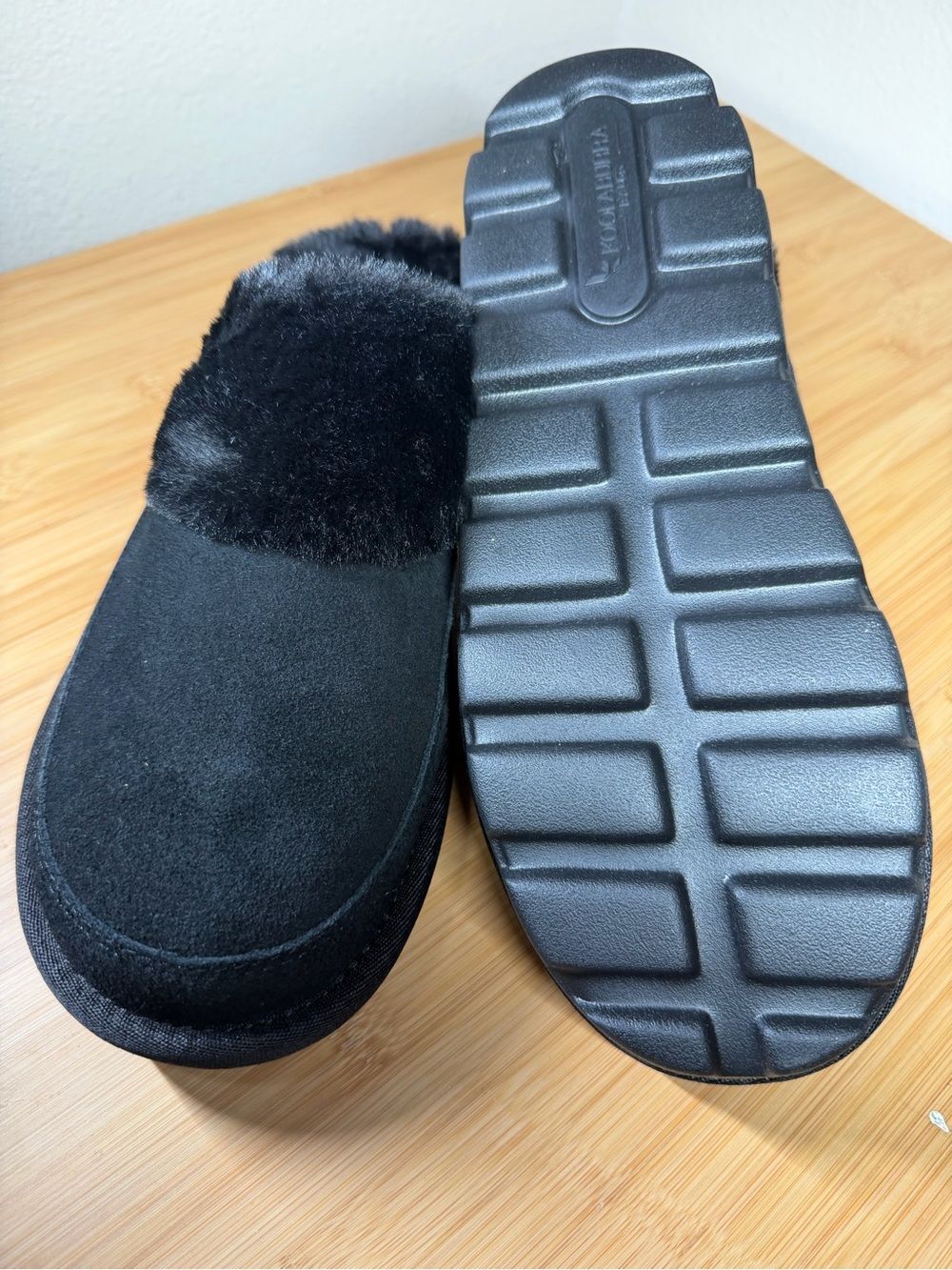UGG Koolaburra Women’s Black Tizzey Sherpa-lined Faux-Fur Slip-On Mule Sz 10 NIB - Picture 7 of 9